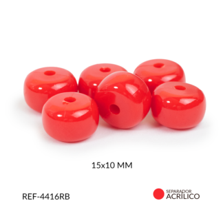 Abaco acrílico dona rojo 15x10mm x 125gramos