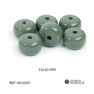 Abaco acrílico dona verde oscuro 15x10mm x 125gramos
