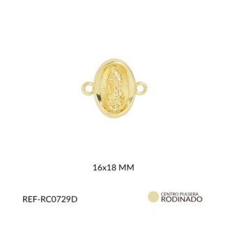 Centro pulsera covergold virgen guadalupe 16x18mm x und