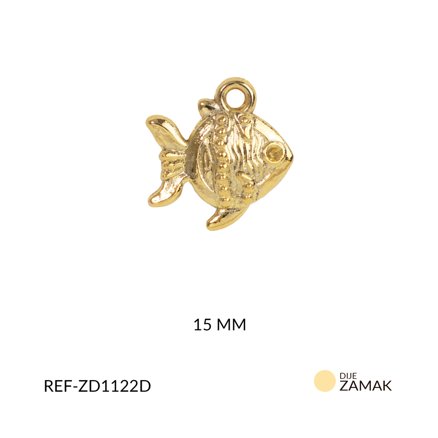 Dije zamak pez 15mm x 2unidades